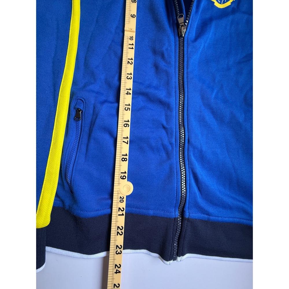Polo Sport Ralph Lauren Track Jacket Blue Yellow Full Zip Performance Mens Large - Picture 6 of 12
